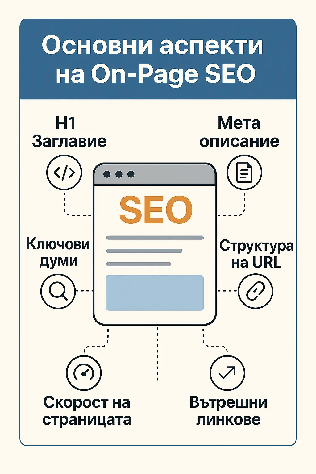 Основни Аспекти на On Page SEO Основни Аспекти на On Page SEO